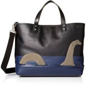Jack Spade Loch Ness Monster Leather Coal Bag.
